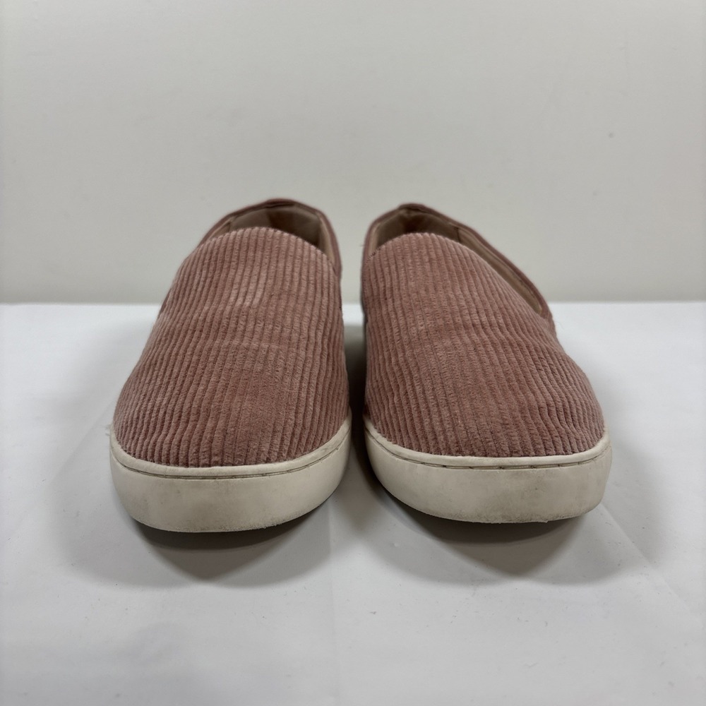 Birdies Womens 10.5 The Swift Sneaker Carnation Pink Corduroy Slip-On Shoes - Picture 2 of 12